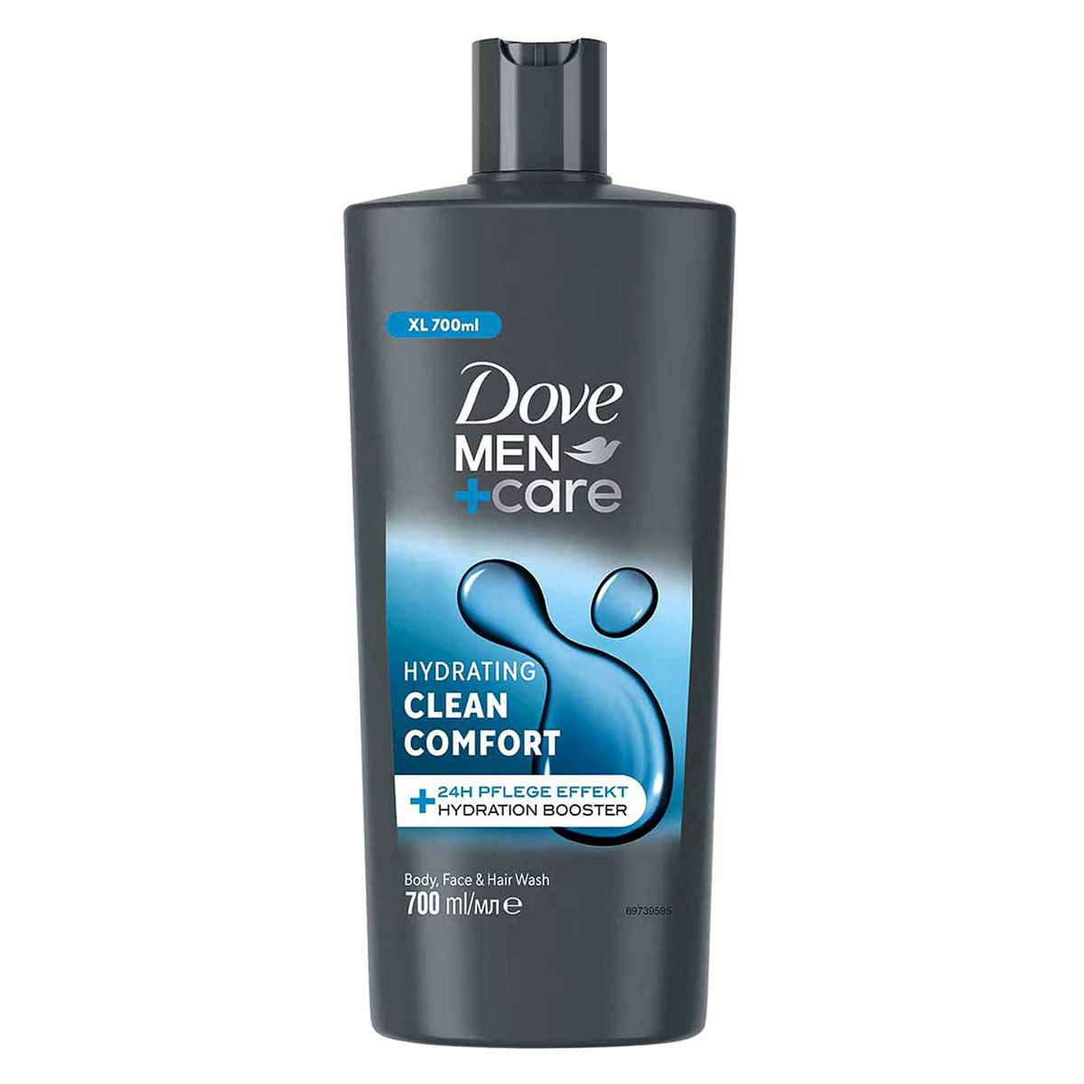 Dove Men+Care Hydrating 3-In-1 Hair, Face And Body Wash Clean Comfort 700 ml