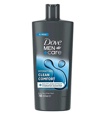 Dove Men+Care Hydrating 3-in-1 Hair, Face and Body Wash Clean Comfort 700 ml