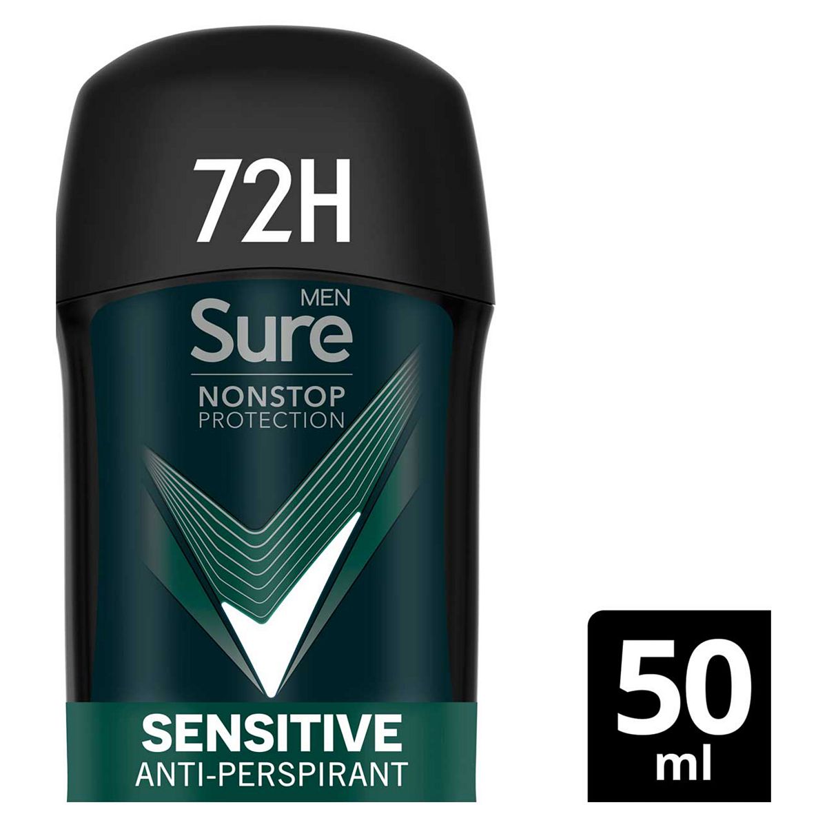 Sure Men Sensitive Nonstop Protection Antiperspirant Deodorant Stick 50Ml