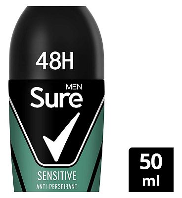 Sure Men Sensitive Antiperspirant Roll On 50ml