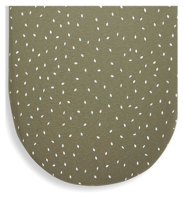 The Little Green Sheep Organic Moses Basket Fitted Sheet - Juniper Rice Print