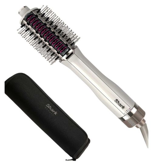 Shark SmoothStyle Heated Brush & Smoothing Comb with Storage Bag HT212UK