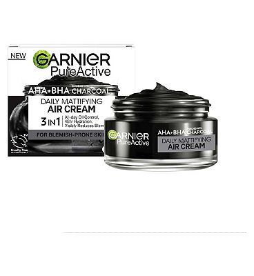 Garnier Pure Active AHA+BHA Charcoal Daily Mattifying Air Cream 50ml