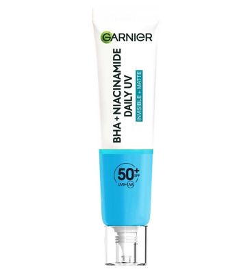 <br/>Garnier Daily UV Niacinamide, BHA & AHA, Invisible + Matte - Anti-Imperfection Fluid SPF50+, 40ml