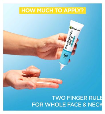 <br/>Garnier Daily UV Niacinamide, BHA & AHA, Invisible + Matte - Anti-Imperfection Fluid SPF50+, 40ml (4)