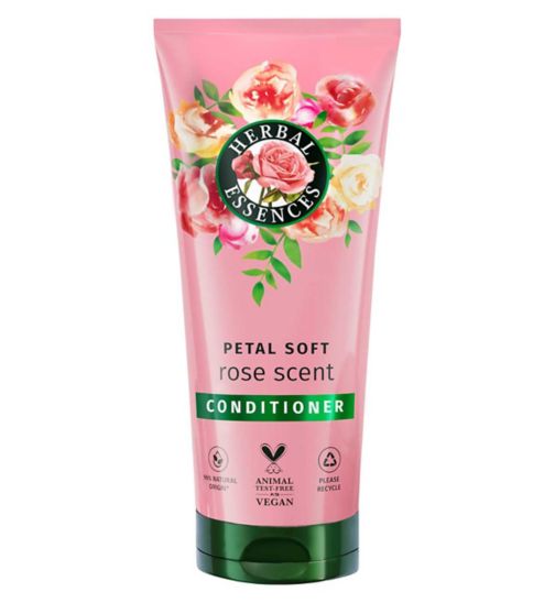 Herbal Essences Rose Scent Petal Soft Conditioner 250ml to Nourish Dry Hair, Sulfate Free