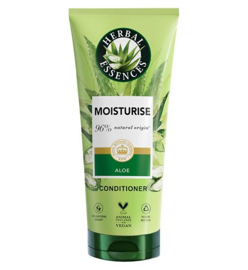 Herbal Essences Aloe Moisturise Conditioner 250ml to Hydrate and Nourish Very Dry Hair