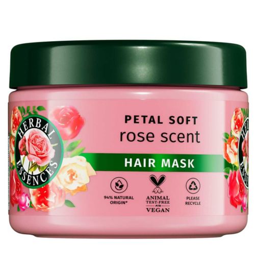 Herbal Essences Rose Scent Petal Soft Hair Mask 500ml to Intensely Nourish Dry Hair
