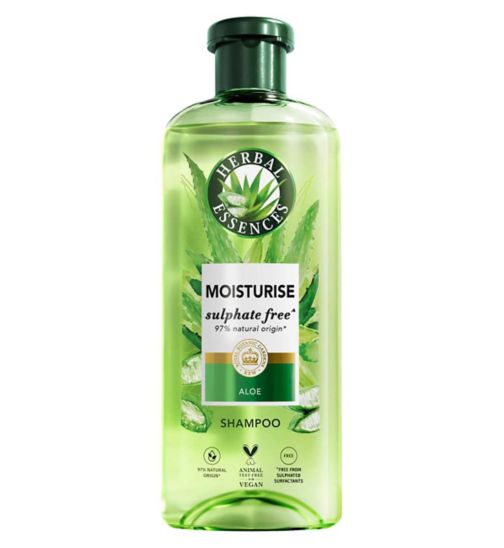 Herbal Essences Aloe Moisturise Shampoo 350ml to Hydrate and Nourish Very Dry Hair
