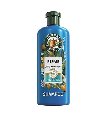 Herbal Essences Argan Oil Repair Shampoo 350ml to Nourish Damaged Hair, Silicone Free