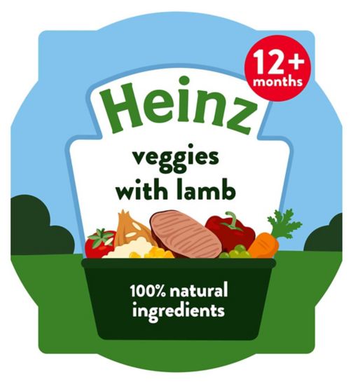 Heinz Veggies with Lamb Baby Food Tray 1+ Year 200g