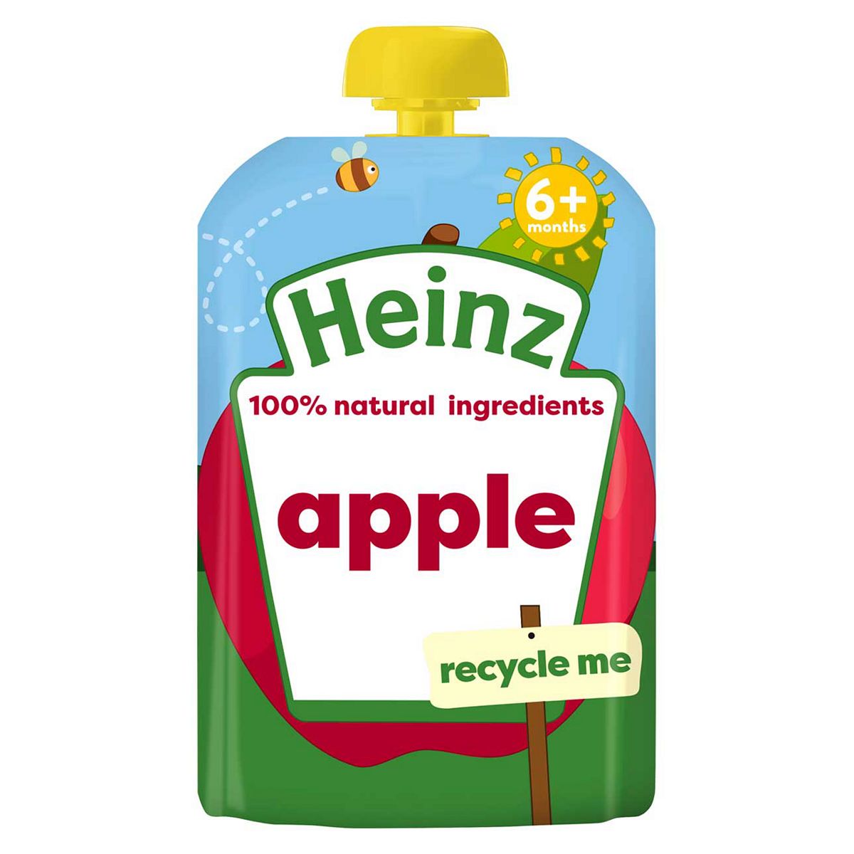 Heinz Baby Fruit Pouch Aple 6+ Mnth 100G
