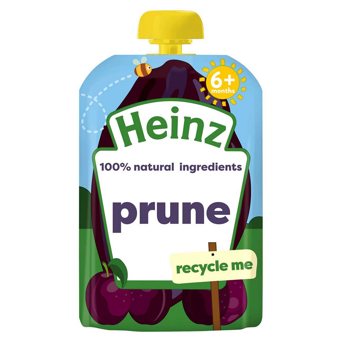 Heinz Baby Fruit Pouch Prune 6+ Mnt 100G