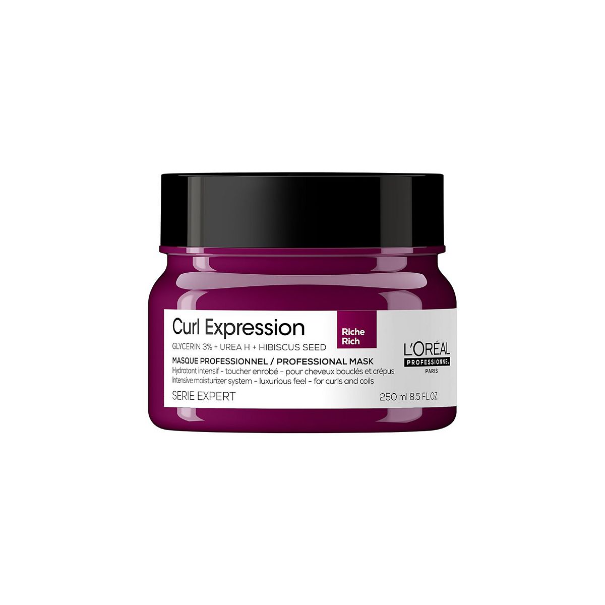 L'Oreal Professionnel Serie Expert Curl Expression Intensely Moisturising Rich Hair Mask For Curly To Coily Hair250 ml, 250ml