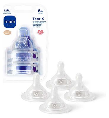 Mam Teat For Bottle X (Cross Cut) 4s