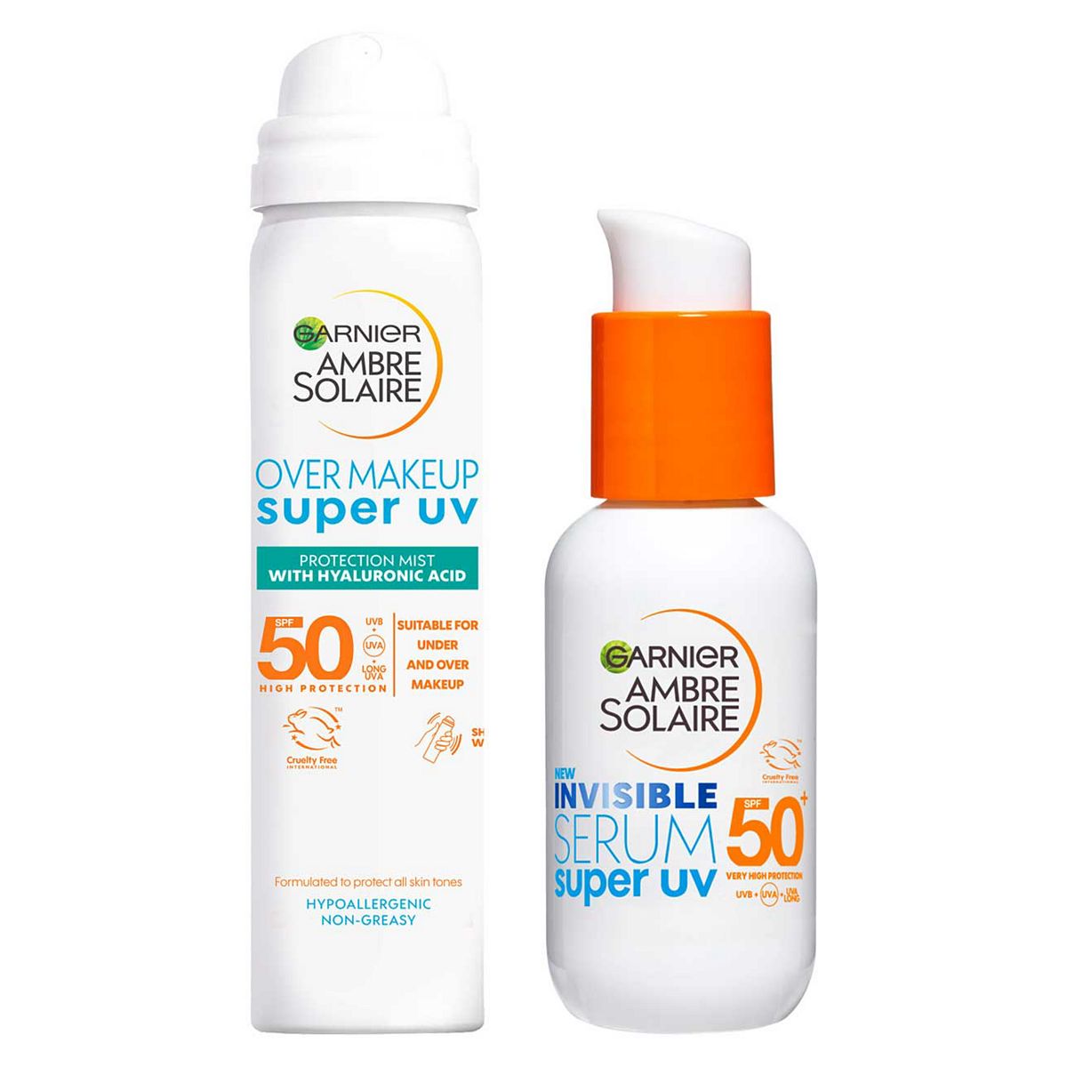 Garnier Ambre Solaire Super Uv Under & Over Make Up Set Bundle