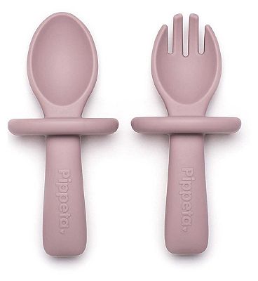 Pippeta My 1st Spoon & Fork Ash Lilac