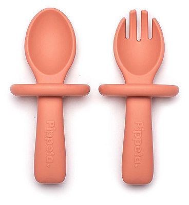 Pippeta My 1st Spoon & Fork Coral Pink
