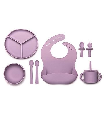Baby Plate and Lidded Bowl Set (Lilac)