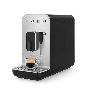 Smeg Bean To Cup Coffee Machine With Steam Wand Black