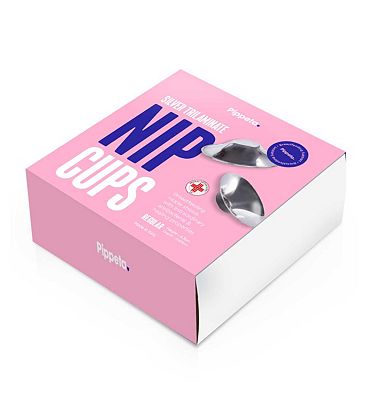 Pippeta Regular Nip Cups Triliminate Silver