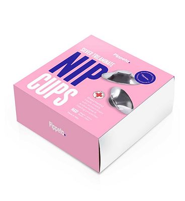 Pippeta Large Nip Cups Triliminate Silver