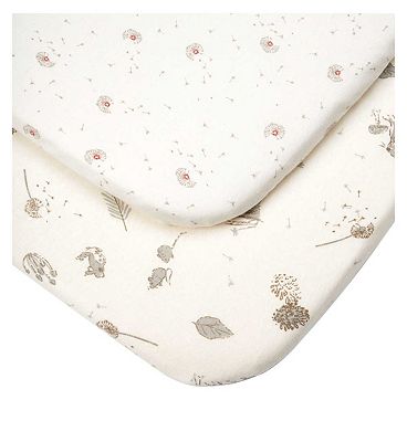 Tutti Bambini Bedside Crib Fitted Sheets 2pk - Cocoon