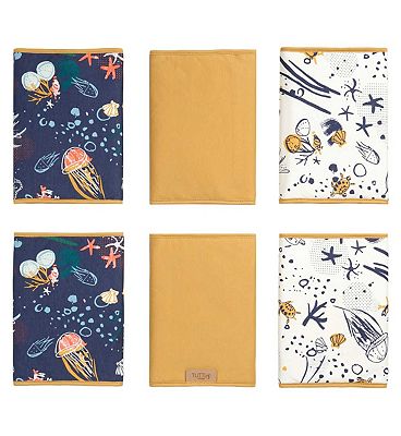 Tutti Bambini Cot Wraps - Our Planet 6pk