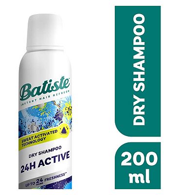 Batiste 24H Active Sweat Activated Dry Shampoo, 200ml
