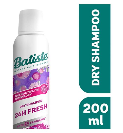 Batiste 24H Fresh Touch Activated Dry Shampoo, 200ml