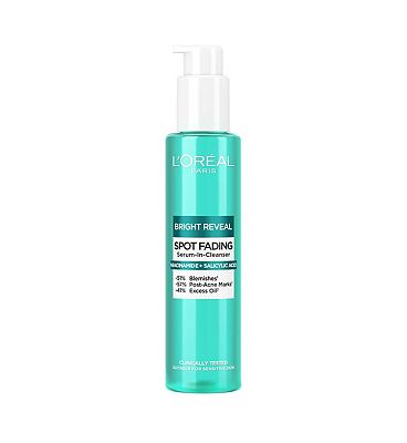 L'Oral Paris Bright Reveal Spot Fading Serum-In-Cleanser Niacinamide and Salicylic Acid 150ml