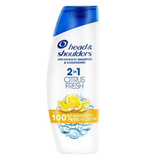 Head & Shoulders Citrus Fresh 2in1 Anti Dandruff Shampoo for greasy hair 330ml. Daily use