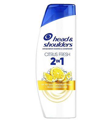 Head & Shoulders Citrus Fresh 2in1 Anti Dandruff Shampoo for greasy hair 330ml. Daily use