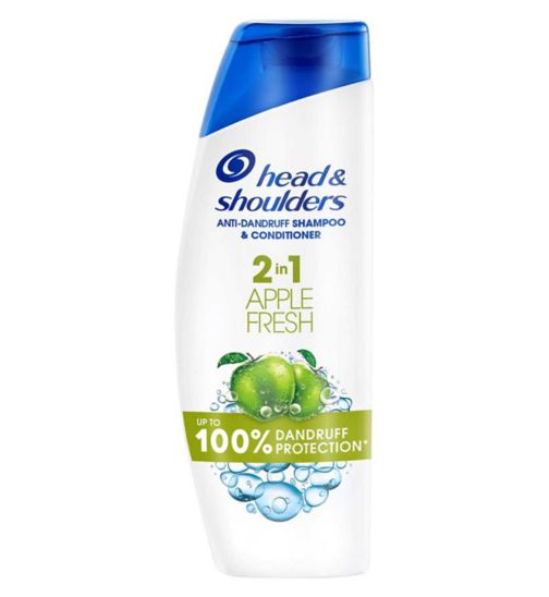 Head & Shoulders Apple Fresh 2in1 Anti Dandruff Shampoo, 330ml. Fresh Feeling, Apple Scent