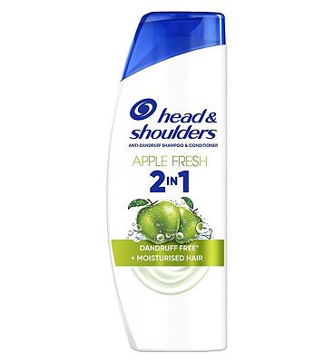 Head & Shoulders Apple Fresh 2in1 Anti Dandruff Shampoo, 330ml. Fresh Feeling, Apple Scent