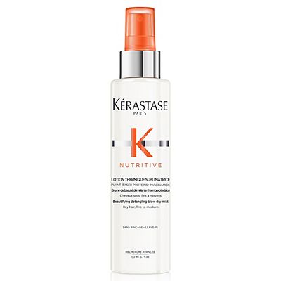 Krastase Nutritive, Beautifying Detangling Blow-Dry Mist for Fine to Medium Dry Hair, Heat Protectan