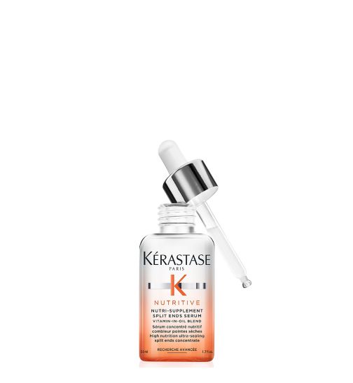 Kérastase Nutritive, Split Ends Hair Serum for Dry Hair, Nourishing Leave-In Oil Treatment, Ultra-Sealing Formula, 50ml