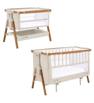 Tutti Bambini Cozee Complete Bedside Crib Package XL Scandinavian Walnut/Ecru