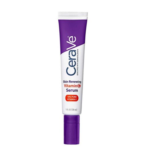 CeraVe Skin Renewing 10% Pure Vitamin C Serum with Ceramides for Brighter & Smoother Skin 30ml