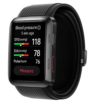 HUAWEI Watch D - Blood Pressure Monitor Medical Device (Black Strap)