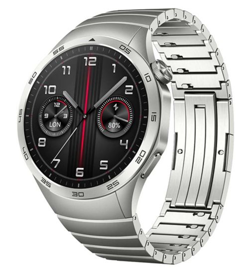 HUAWEI Watch GT 4 46mm Smart Watch - Grey Stainless Steel Strap