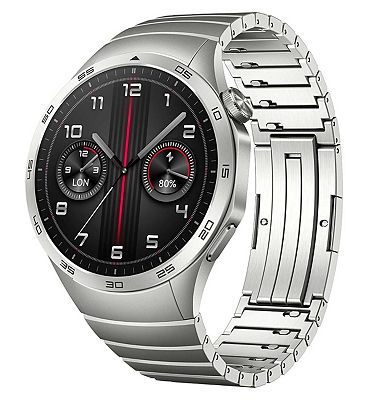 HUAWEI Watch GT 4 46mm Smart Watch - Grey Stainless Steel Strap
