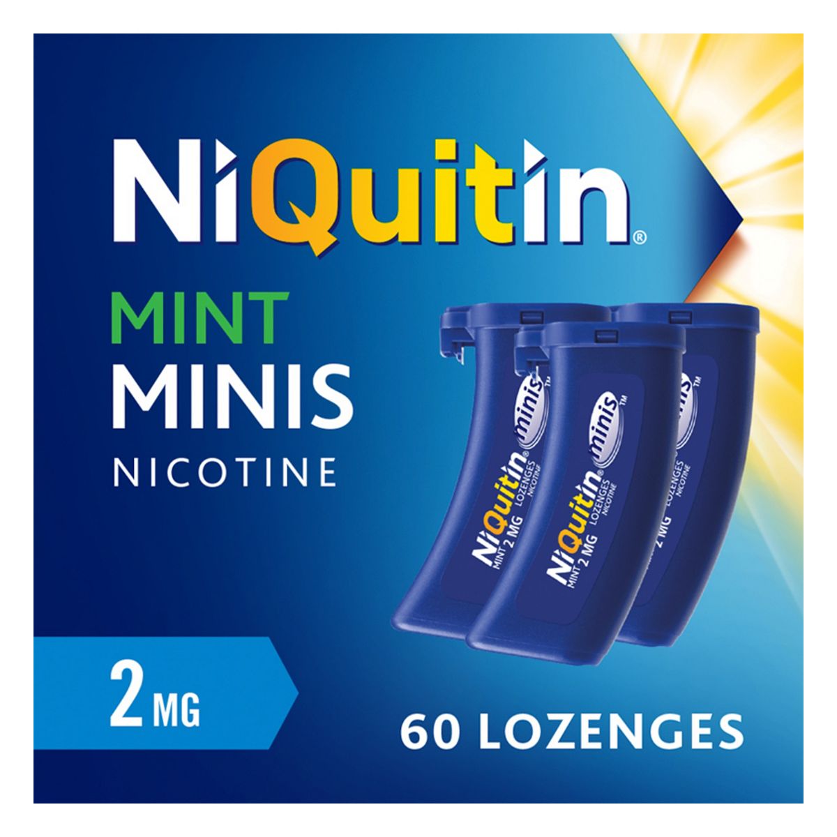 Niquitin Minis Mint 2Mg Lozenges Nicotine - 60