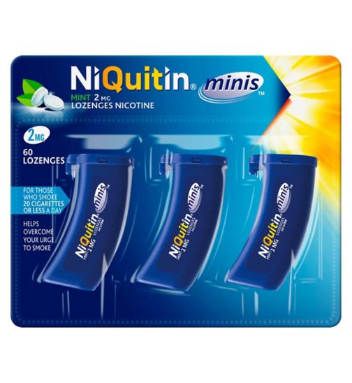 Niquitin Minis Mint 2mg Lozenges Nicotine - 60 Lozenges