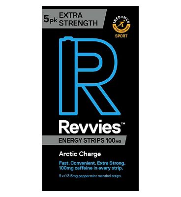Revvies Extra Strength Energy Strips Arctic Charge - 5 Strips