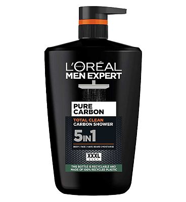 L'Oral Men Expert Pure Carbon Shower Gel Large XXL 1L