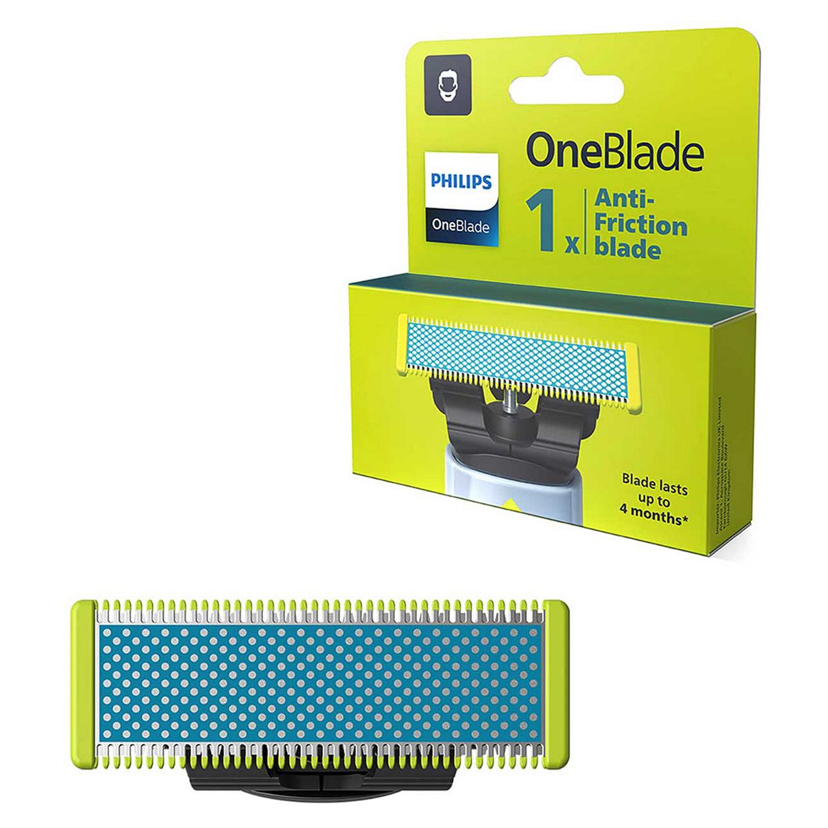 Philips Oneblade Anti-Friction Blade For Face, First Shave - 1 Pack Qp215/50