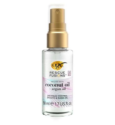 OGX Rescue Fusions 24H Frizz Control Smooth & Sleek Oil, 50ml