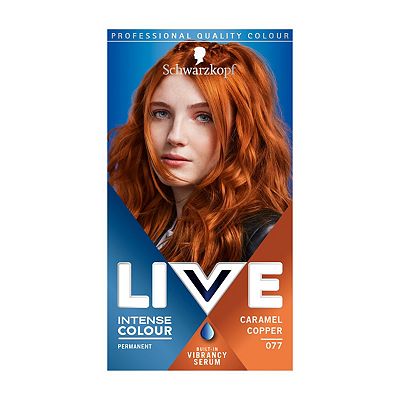 Schwarzkopf LIVE 077 Caramel Copper Permanent Copper Hair Dye