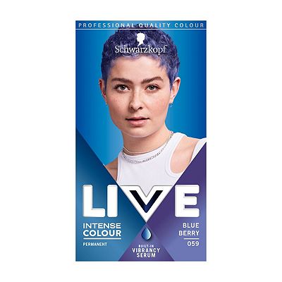 Schwarzkopf LIVE059Blue BerryPermanent Blue Hair Dye